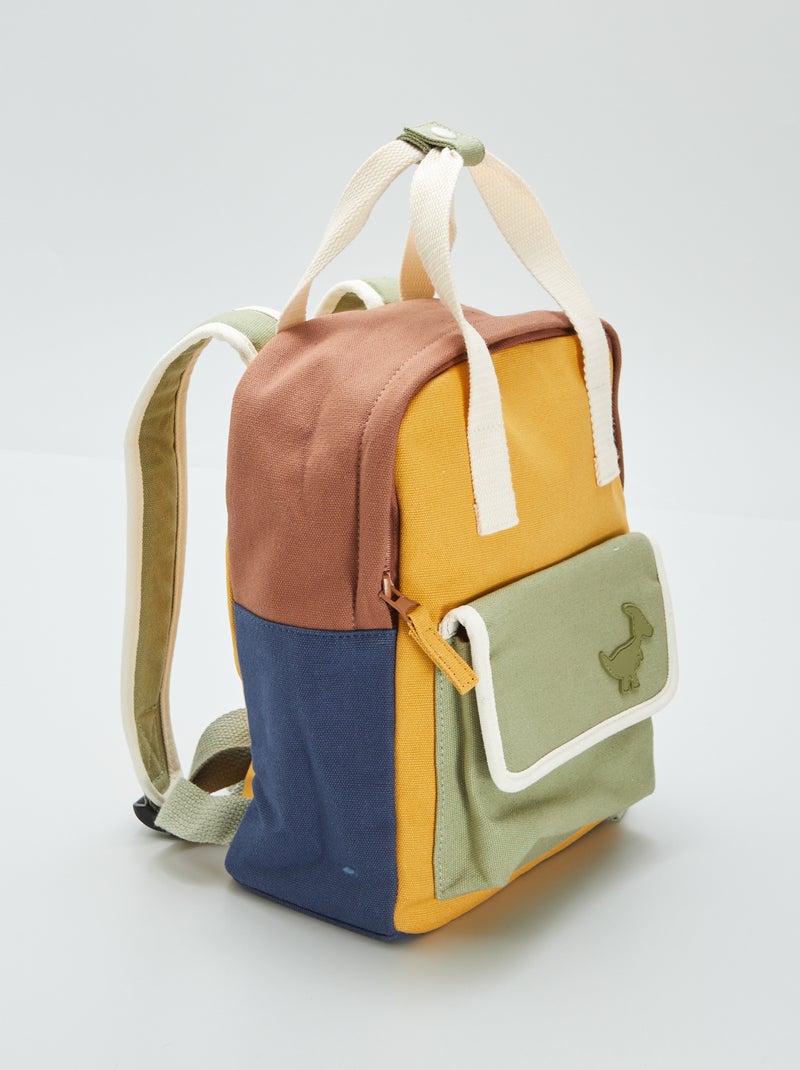 Mochila color-block CAQUI - Kiabi
