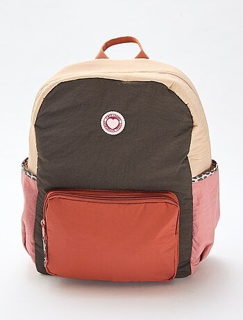 Mochila color-block