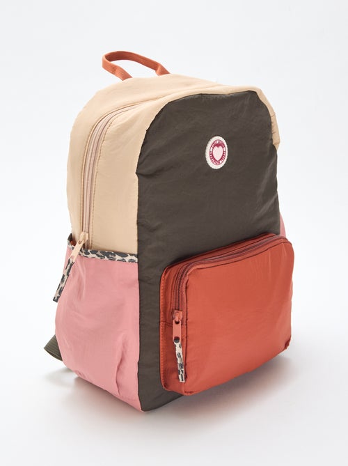 Mochila color-block - Kiabi