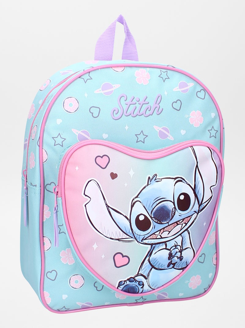 Mochila com bolso coração 'Stitch' Azul - Kiabi