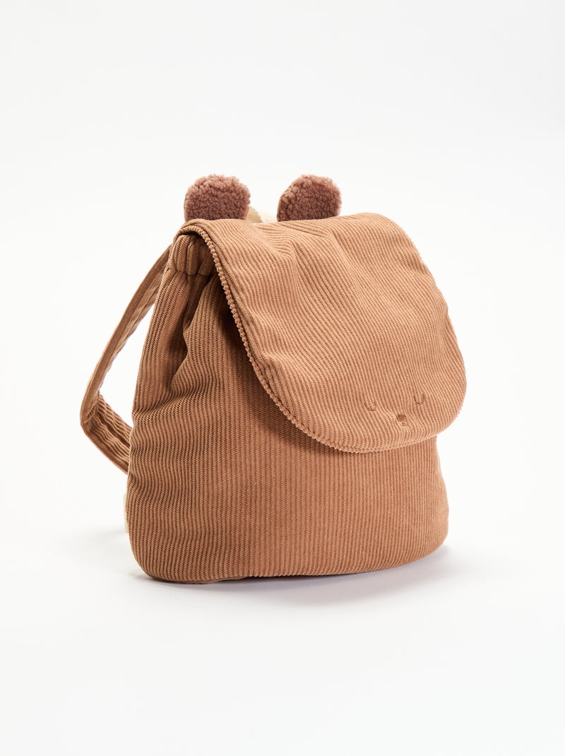 Mochila com design animal e orelhas Castanho - Kiabi