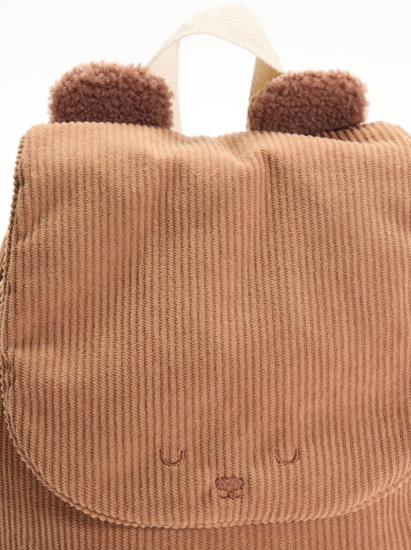 Mochila com design animal e orelhas Castanho - Kiabi