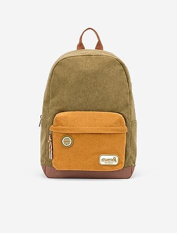 Mochila com efeito veludo