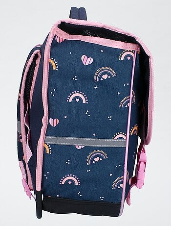 Mochila com estampado arco-íris