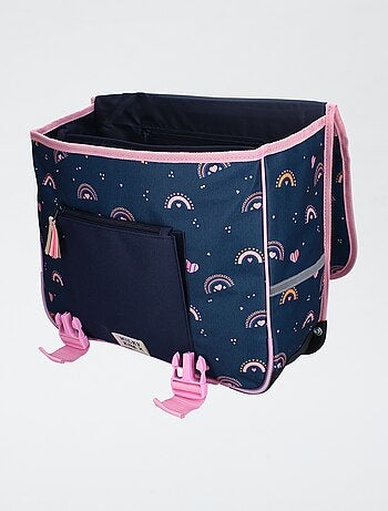 Mochila com estampado arco-íris