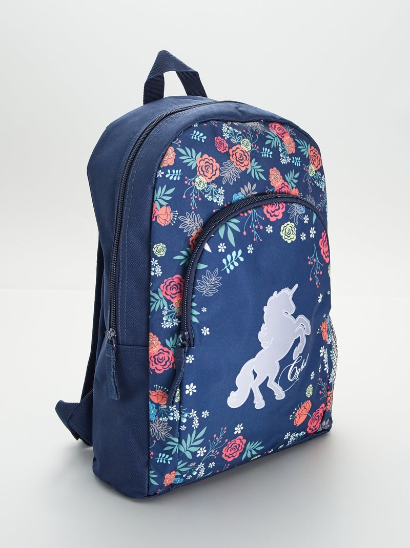 Mochila com estampado Azul - Kiabi