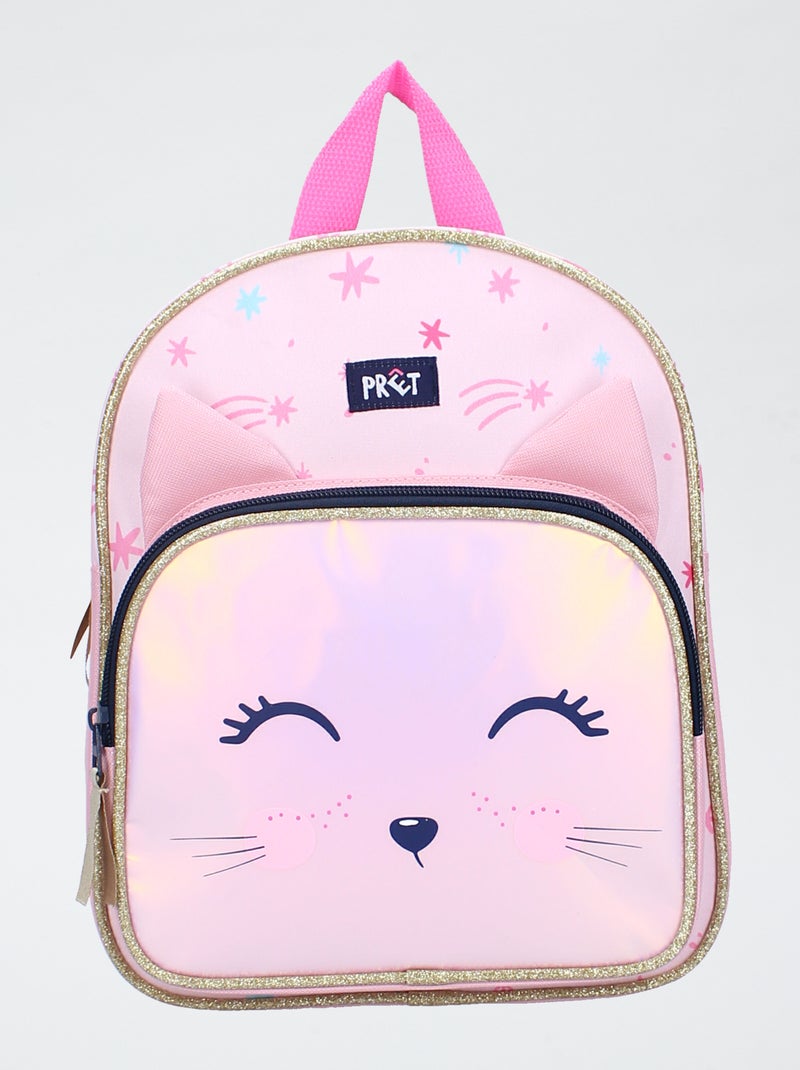 Mochila com estampado gato Rosa - Kiabi