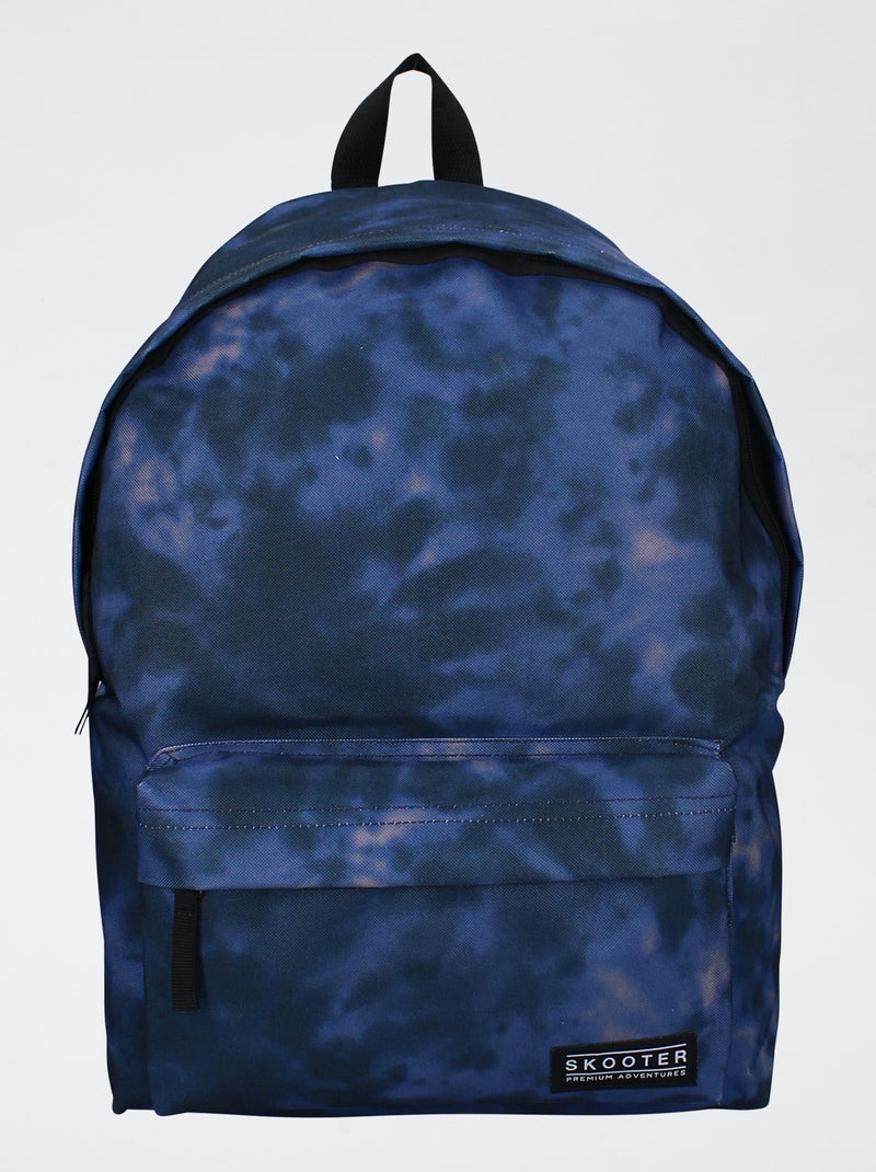 Mochila com estampado tie and dye Azul - Kiabi