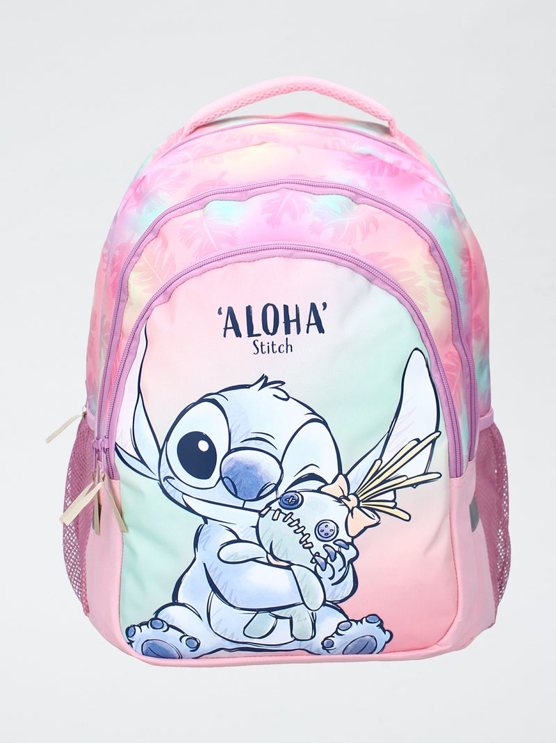 Mochila com fole 'Stitch' Rosa - Kiabi