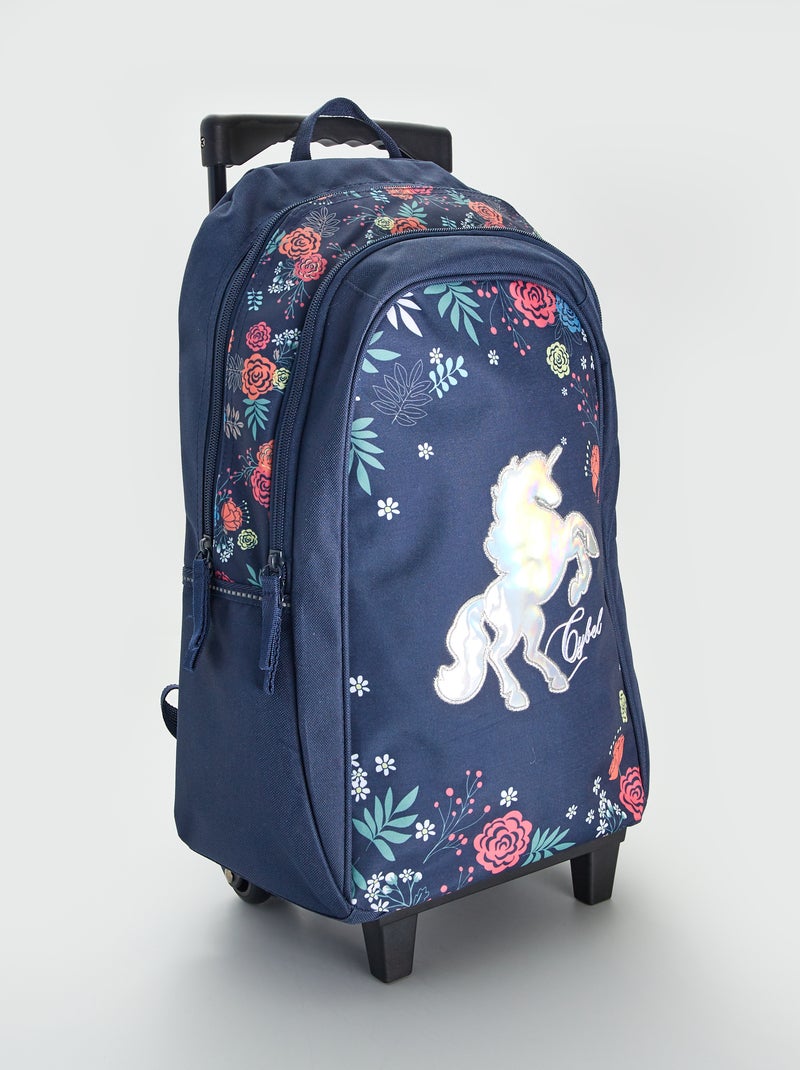 Mochila com rodinhas Azul - Kiabi