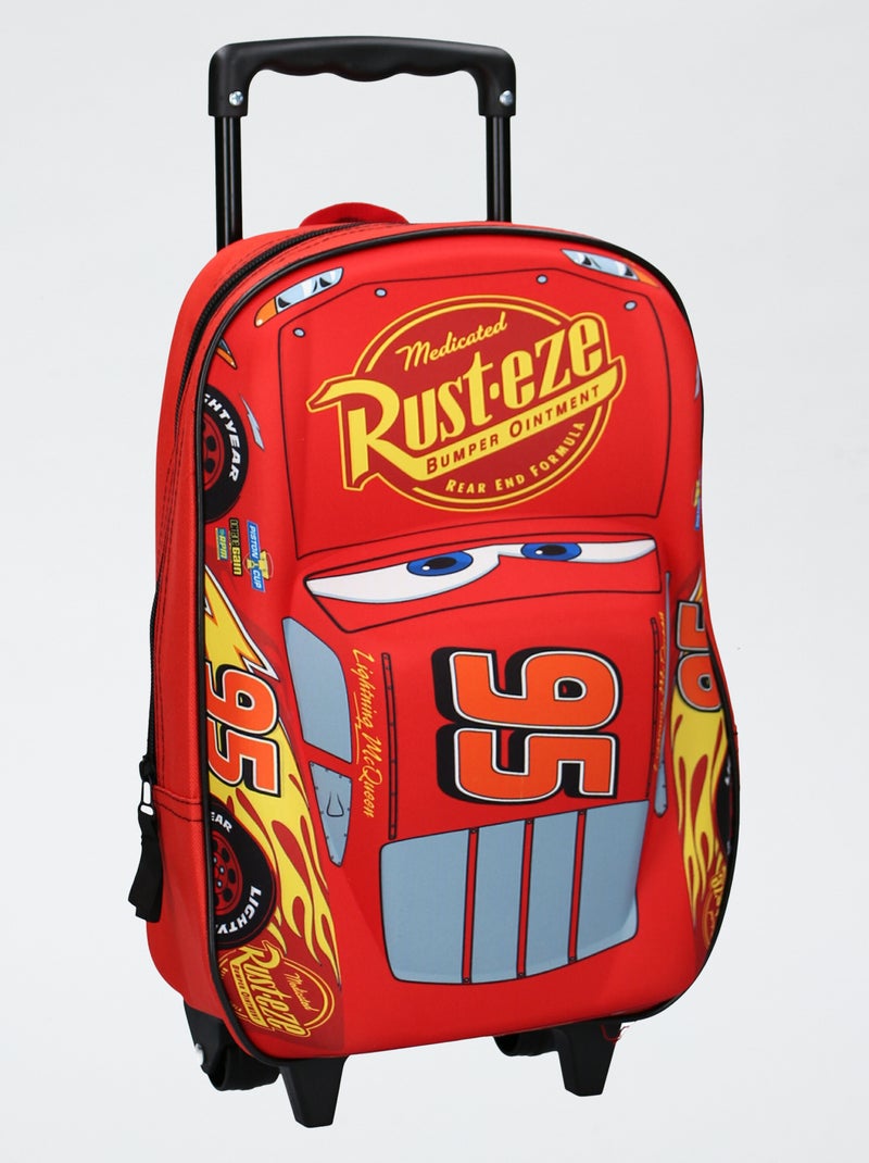 Mochila com rodinhas 'Carros' Vermelho - Kiabi