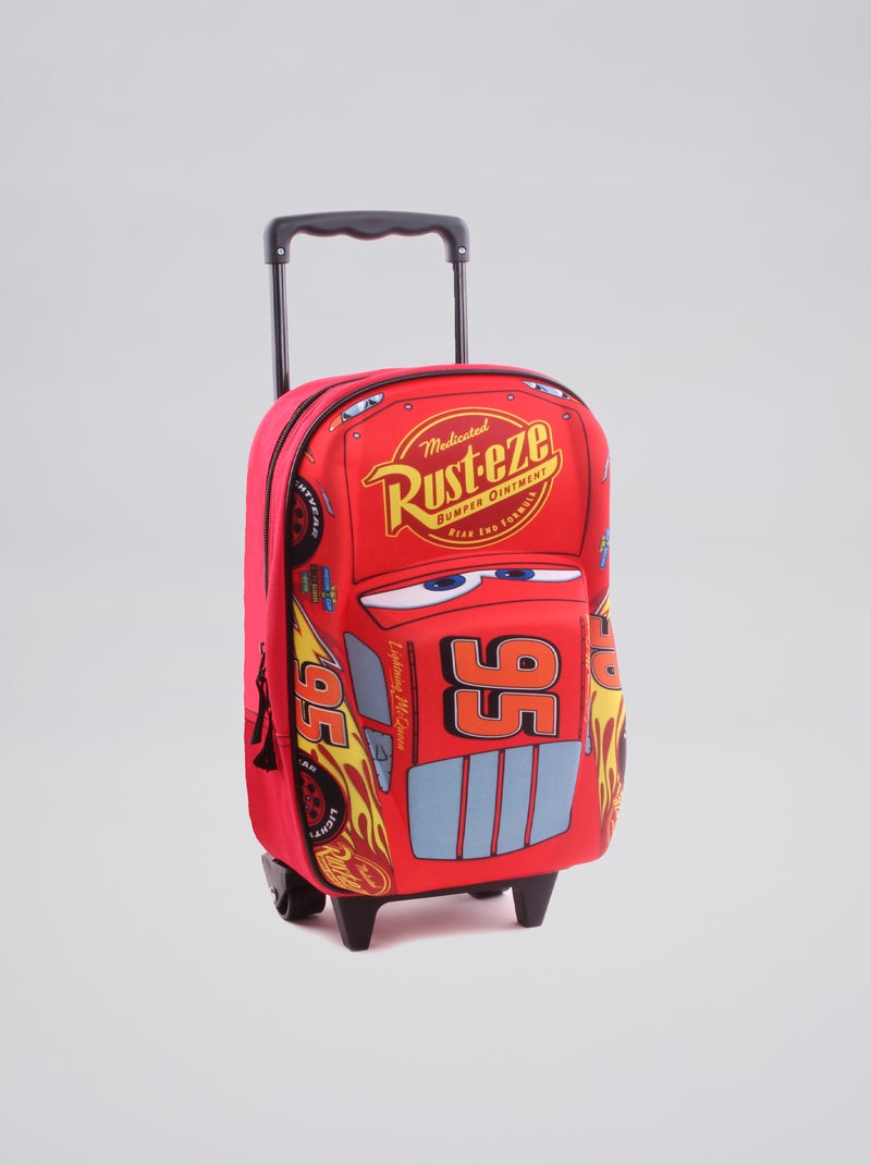 Mochila com rodinhas 'Carros' Vermelho - Kiabi