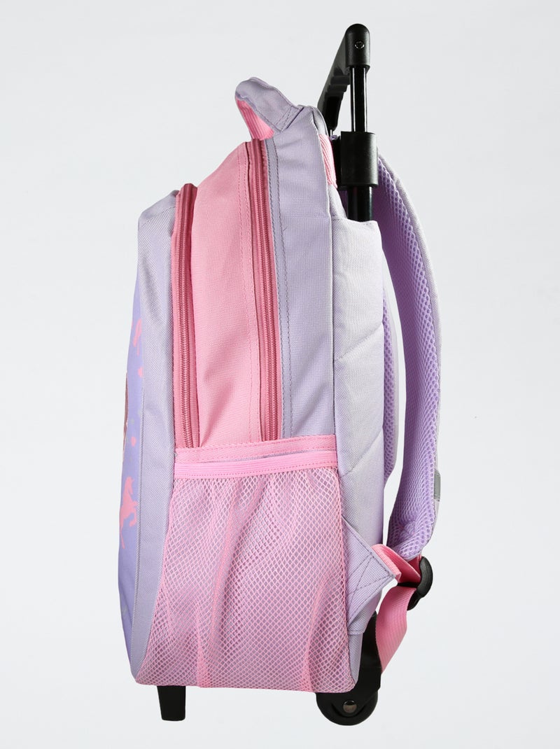 Mochila com rodinhas holográfica unicórnio Rosa - Kiabi
