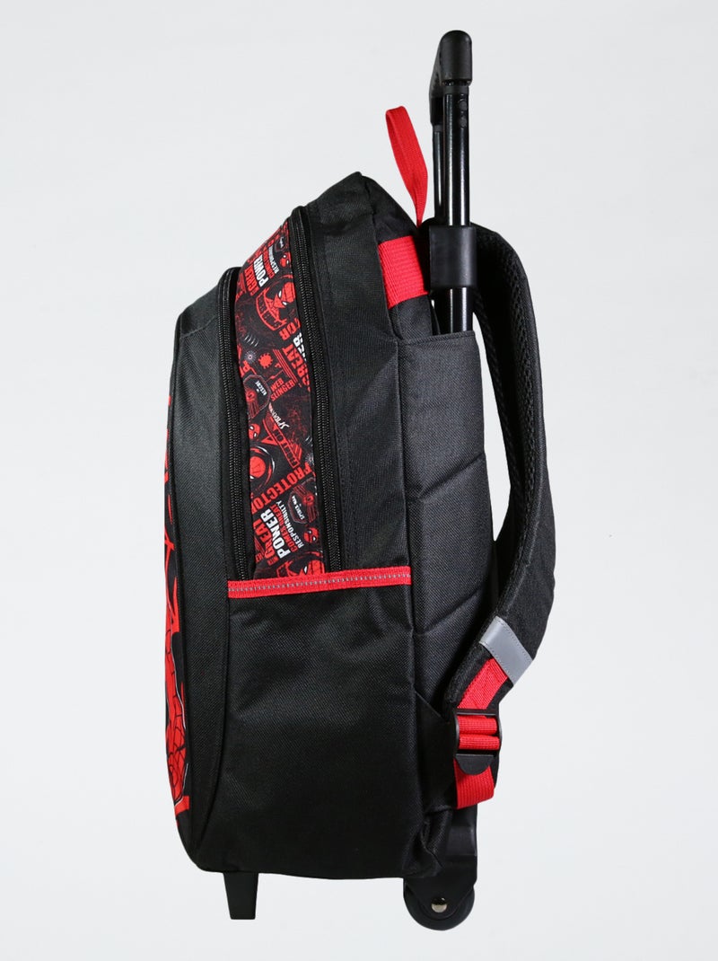 Mochila com rodinhas 'Homem-Aranha' Preto - Kiabi