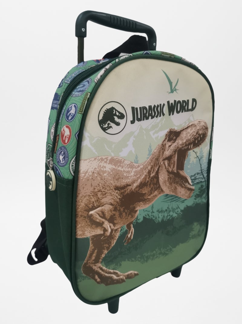 Mochila com rodinhas 'Mundo Jurássico' VERDE - Kiabi