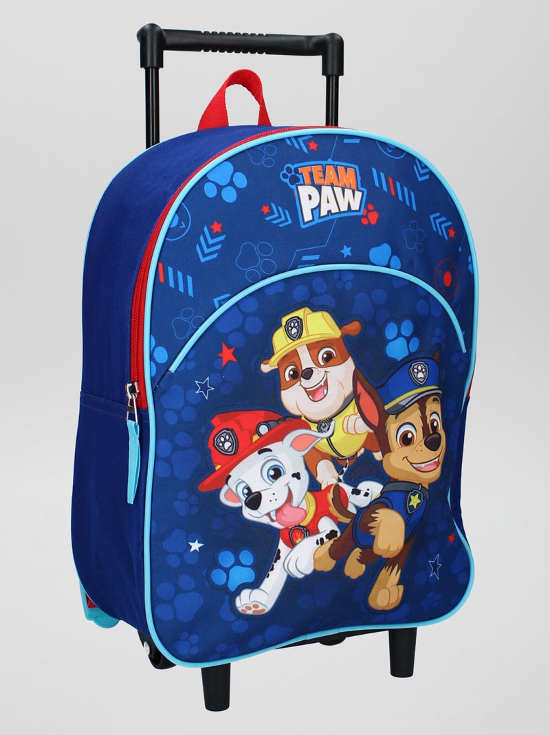 Mochila com rodinhas 'Patrulha Pata' Azul - Kiabi