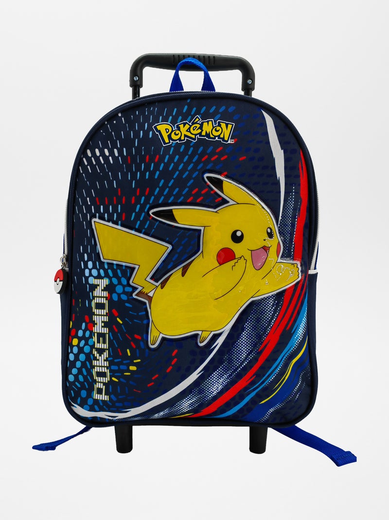 Mochila com rodinhas 'Pokemon' Azul - Kiabi