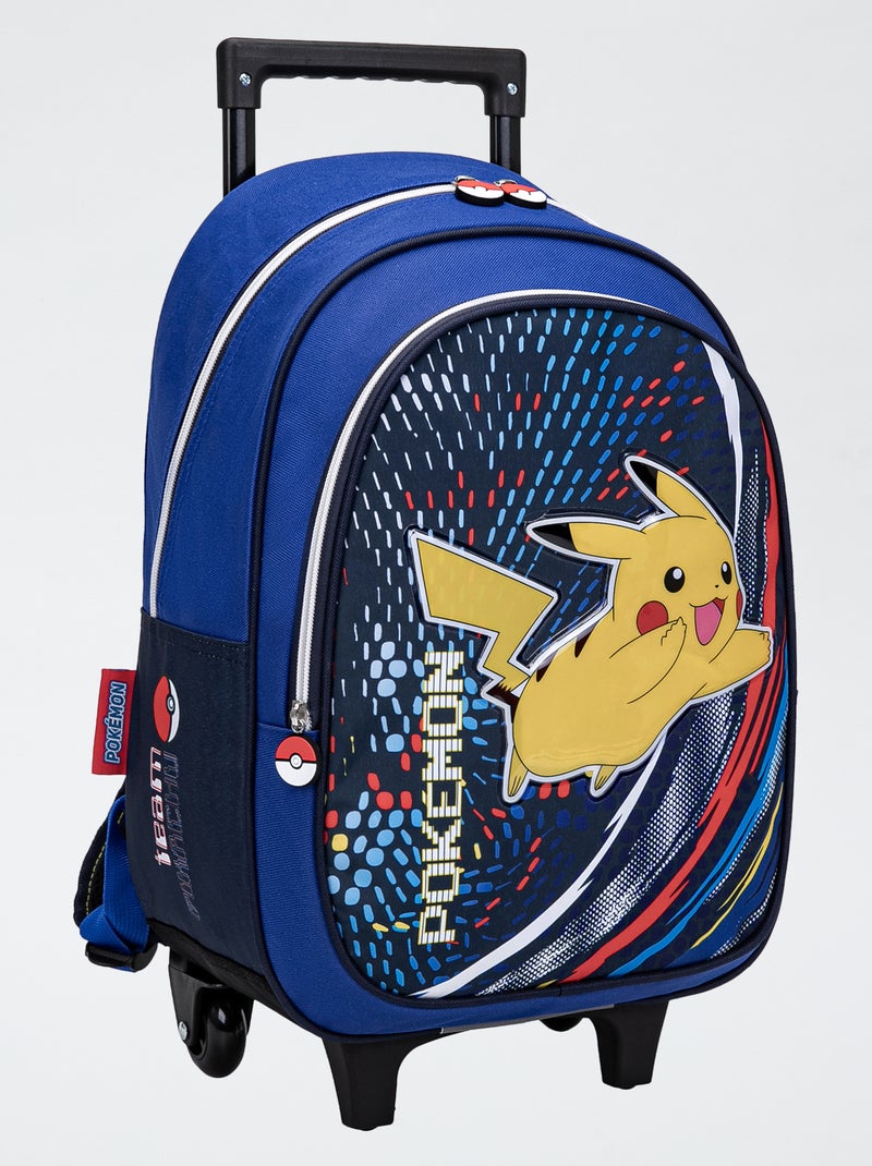 Mochila com rodinhas 'Pokemon' Azul - Kiabi