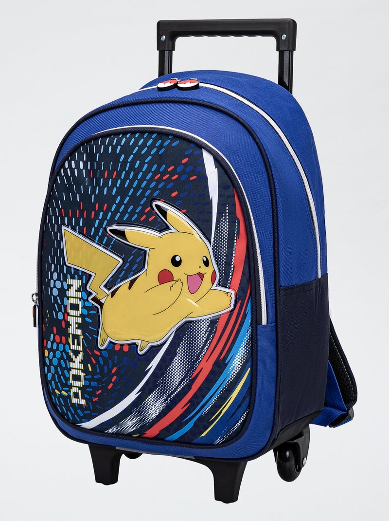 Mochila com rodinhas 'Pokemon' Azul - Kiabi