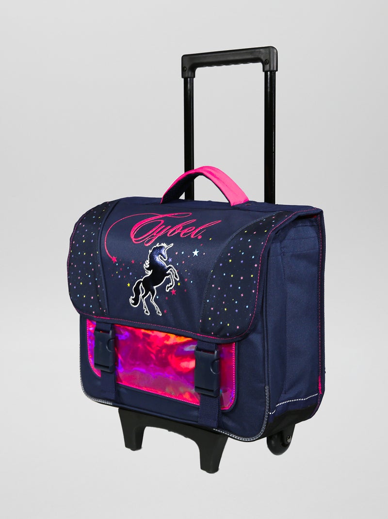 Mochila com rodinhas 'unicórnio' Azul - Kiabi