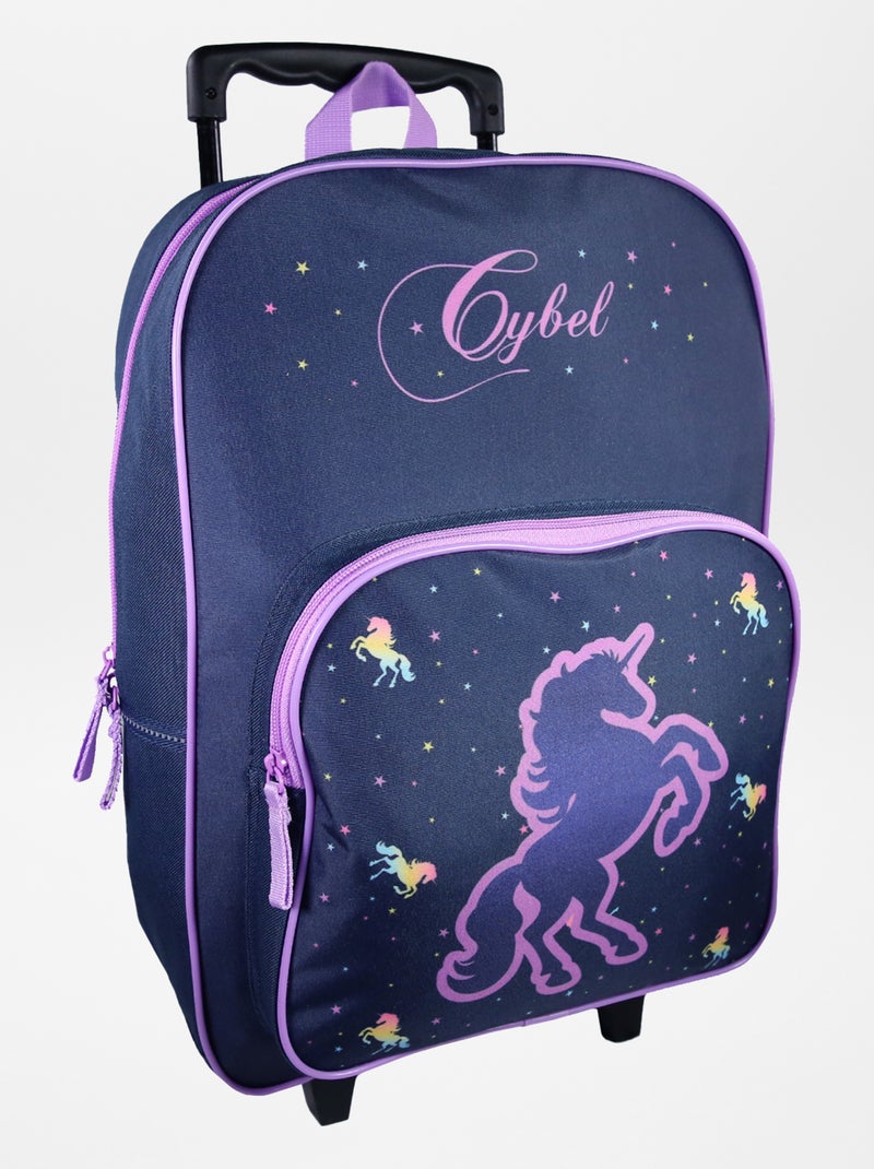 Mochila com rodinhas 'unicórnio' Azul - Kiabi