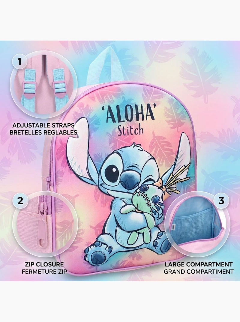 Mochila criança 3D Stitch Simply Special Aloha 795-00307 Rosa - Kiabi