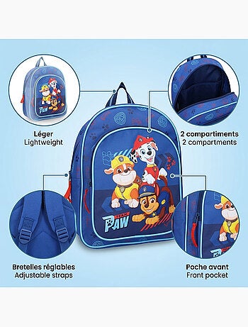 Mochila crianca rapaz Paw Patrol Go Pups Go 520-4540