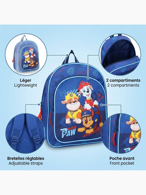 Mochila crianca rapaz Paw Patrol Go Pups Go 520-4540 - Kiabi