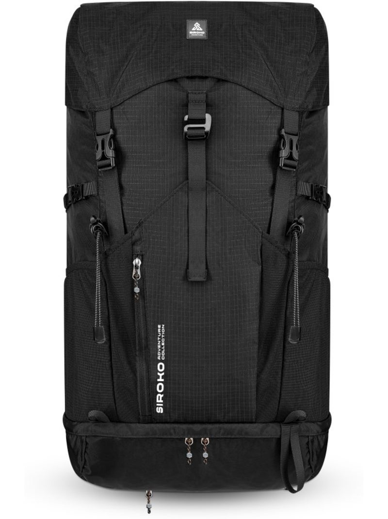 Mochila de caminhada de 35l com capa impermeável Preto - Kiabi