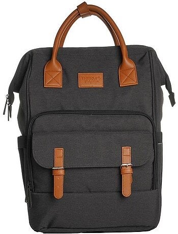 Mochila de fraldas thermobaby escapade com 3 bolsos térmicos e muda-fraldas