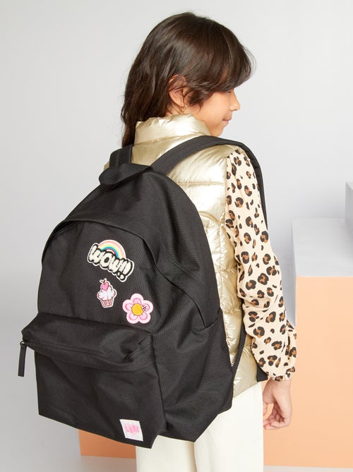 Mochila de lona com estampas - Kiabi