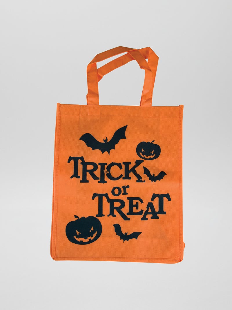 Mochila de lona 'Halloween' Laranja - Kiabi