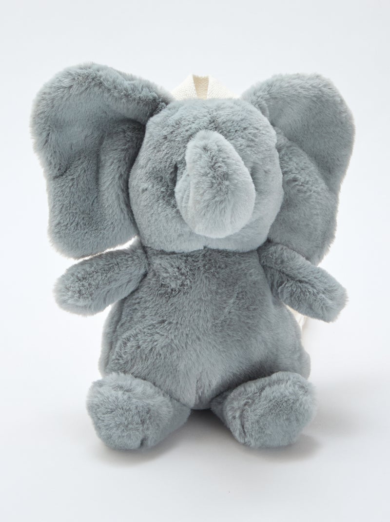 Mochila de pelúcia 'elefante' Azul - Kiabi