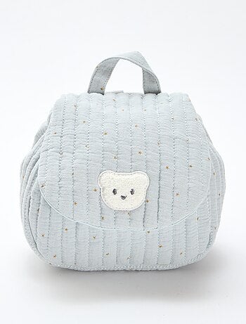 Mochila em gaze de algodão estampada