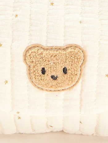 Mochila em gaze de algodão estampada