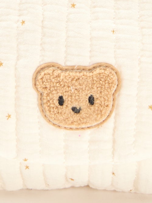 Mochila em gaze de algodão estampada - Kiabi