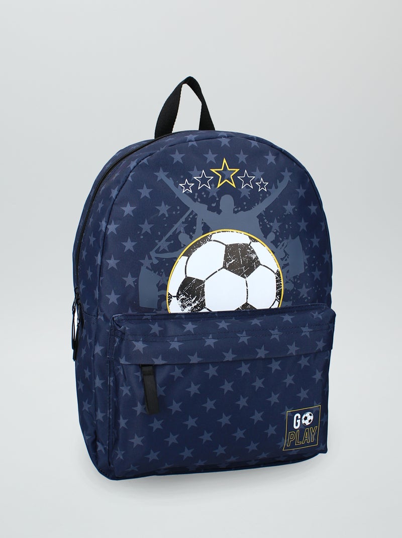 Mochila estilo futebol Azul Naval - Kiabi