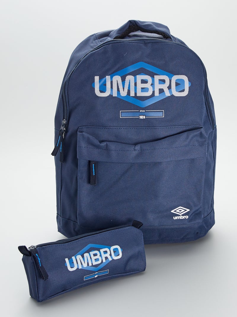 Mochila + estojo 'Umbro' AZUL - Kiabi