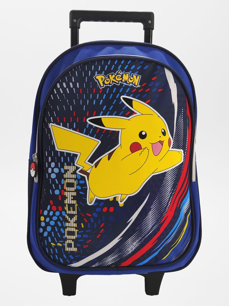 Mochila grande com rodinhas 'Pokemon' Azul - Kiabi