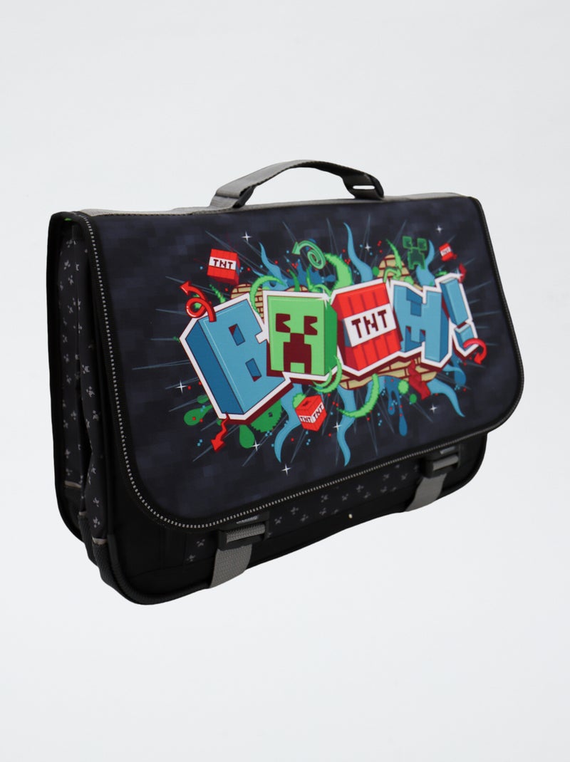 Mochila grande 'Minecraft' Preto - Kiabi