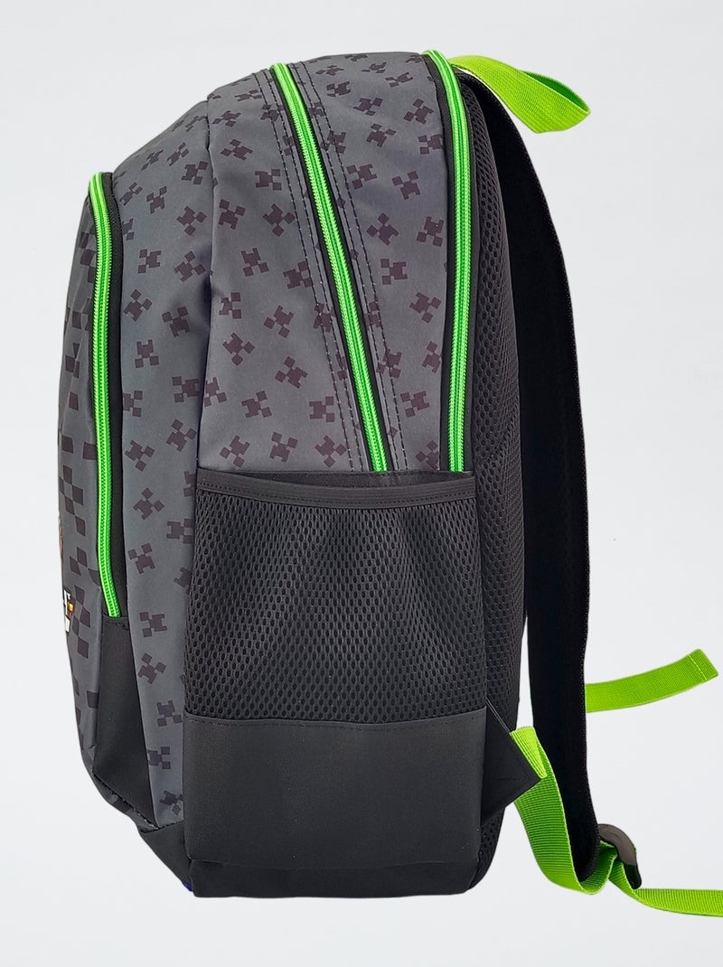 Mochila grande 'Minecraft' Preto - Kiabi