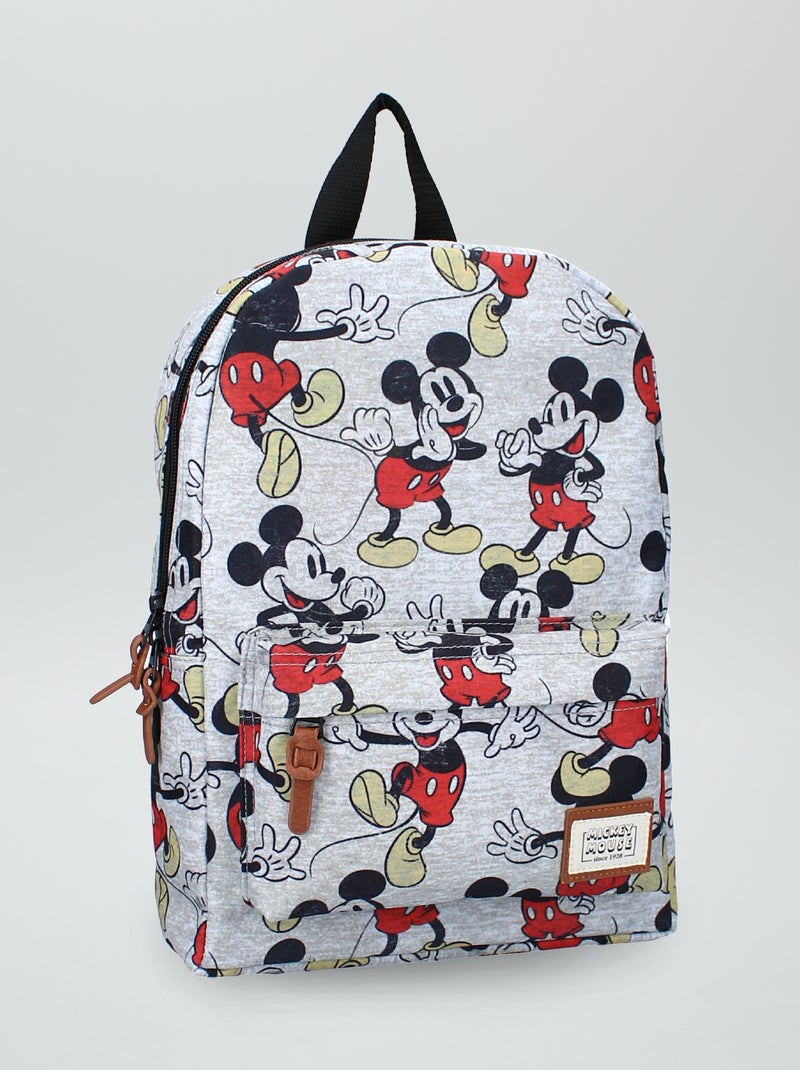 Mochila 'Mickey' em lona Cinza - Kiabi