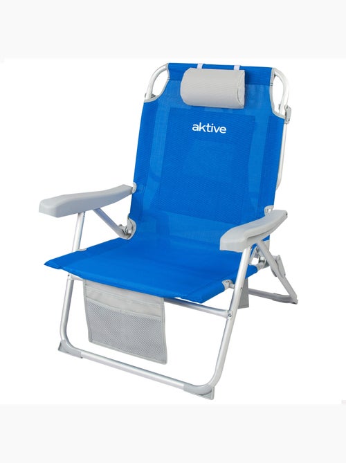 Mochila para cadeira de praia 55x66x86 cm 110 kg com almofada, bolsa e bolso aktive - Kiabi Mochila para cadeira de praia 55x66x86 cm 110 kg com almofada, bolsa e bolso aktive - Kiabi