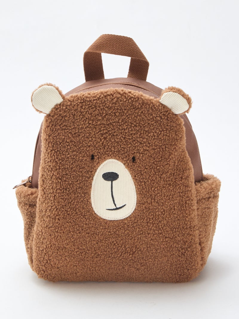 Mochila Urso Animado Bege - Kiabi