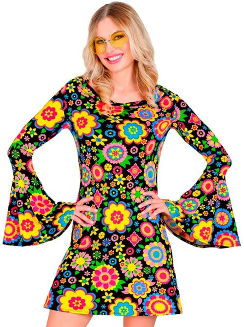 Moda hippie dos anos 60 com flores - Kiabi