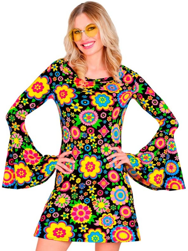 Moda hippie dos anos 60 com flores Multicolorido - Kiabi