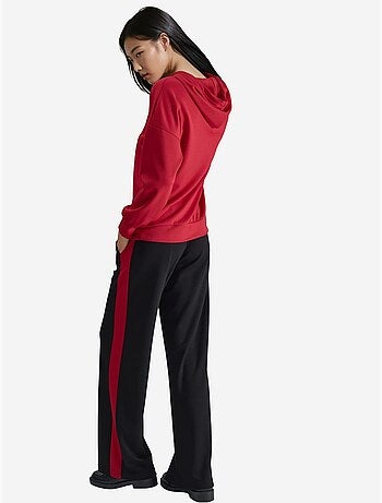 Modal touch conjunto co-ord de duas peças com capuz, bordado, comprido e de perna larga hiccup
