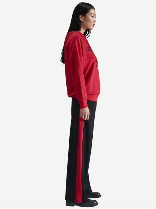 Modal touch conjunto co-ord de duas peças com capuz, bordado, comprido e de perna larga hiccup - Kiabi