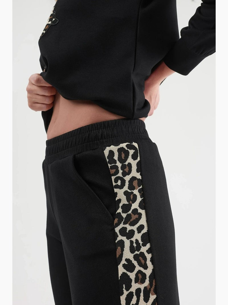 Modal touch conjunto de duas peças com padrão leopardo hiccup Preto - Kiabi