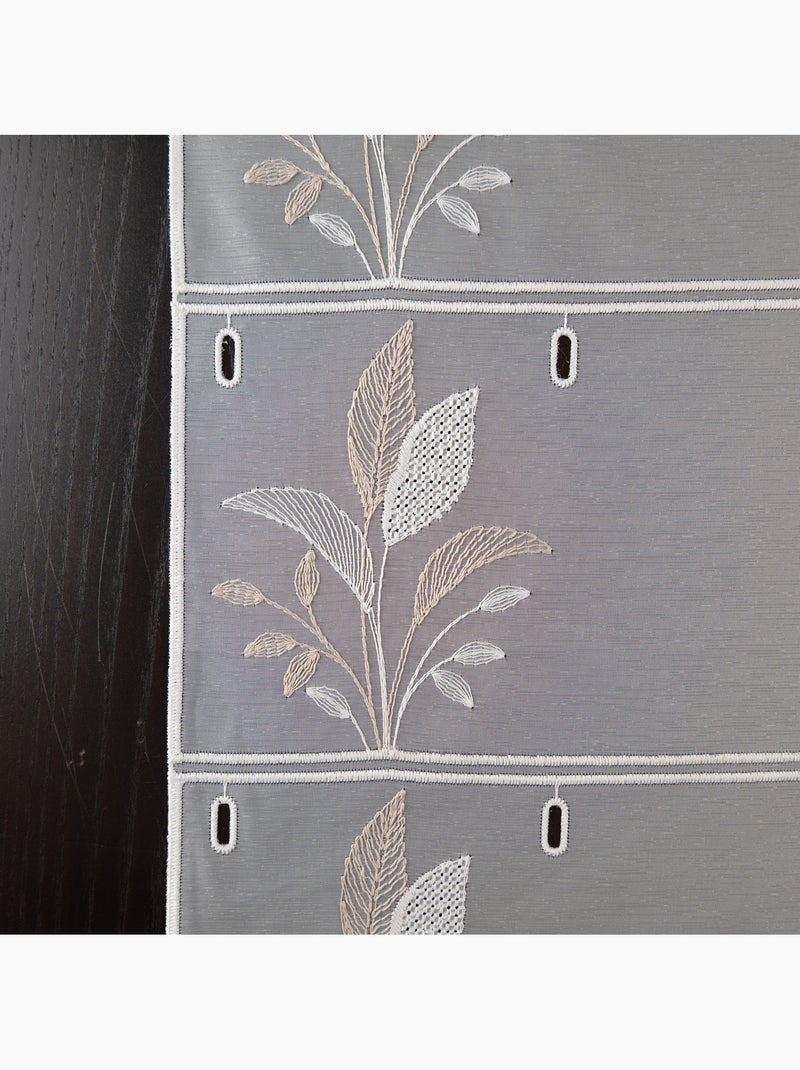 Modulável bordado com folhas Bege - Kiabi